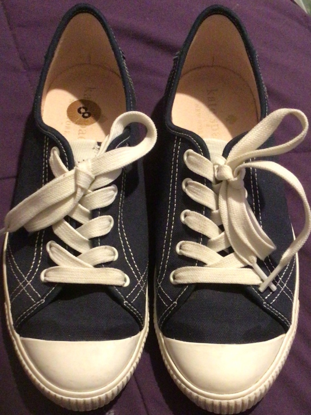 Preowned Navy Kate Spade Tennis Shoes 8